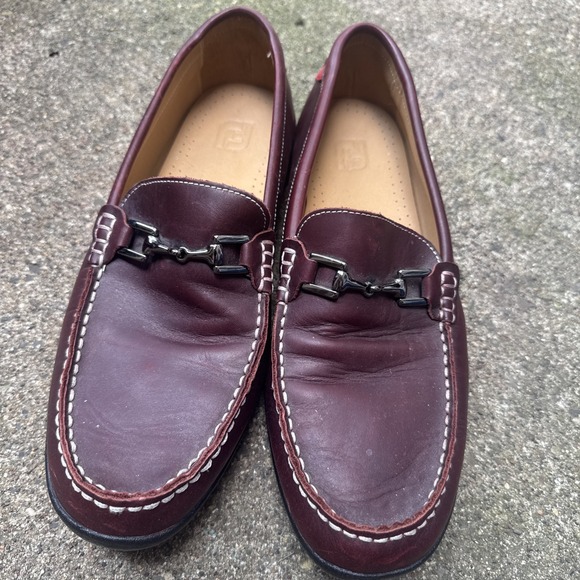 Footjoy‎ Men's Brown Leather Horsebit Loafers 79019 Size 10.5 M EUC - Picture 1 of 6
